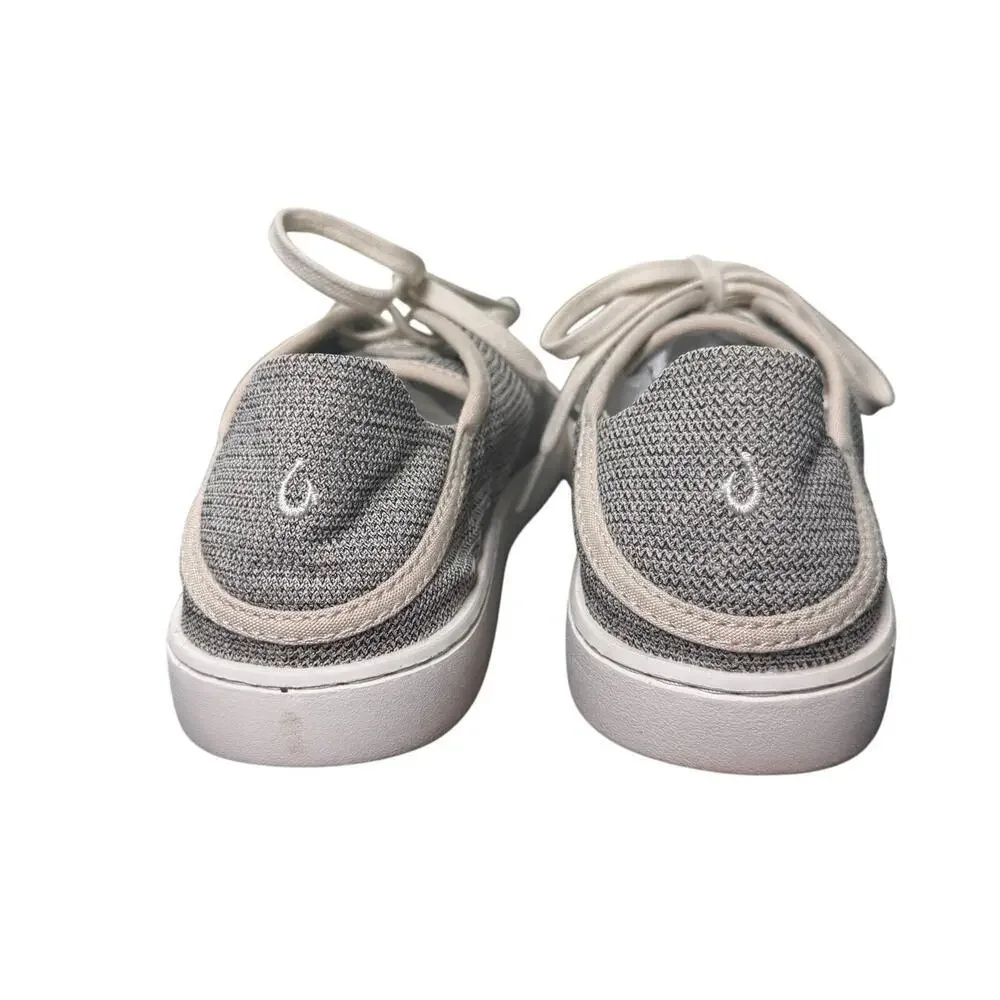 Olukai PEHUEA LI Women's Convertible Heel Sneakers Gray Sz 8 EUR 38